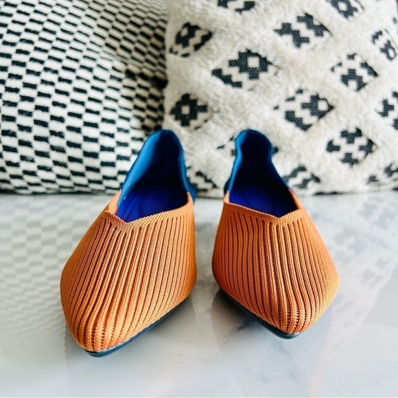 Knitted Wedge High Heel Breathable Rubber Comfortable Casual Spring Kitten Heel - Picture 4 of 10